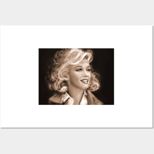 Marilyn Sepia Posters and Art